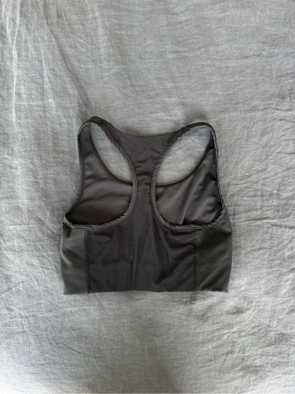 Kith Black Racerback Sports Bra with White Logo - Picture 3 of 3